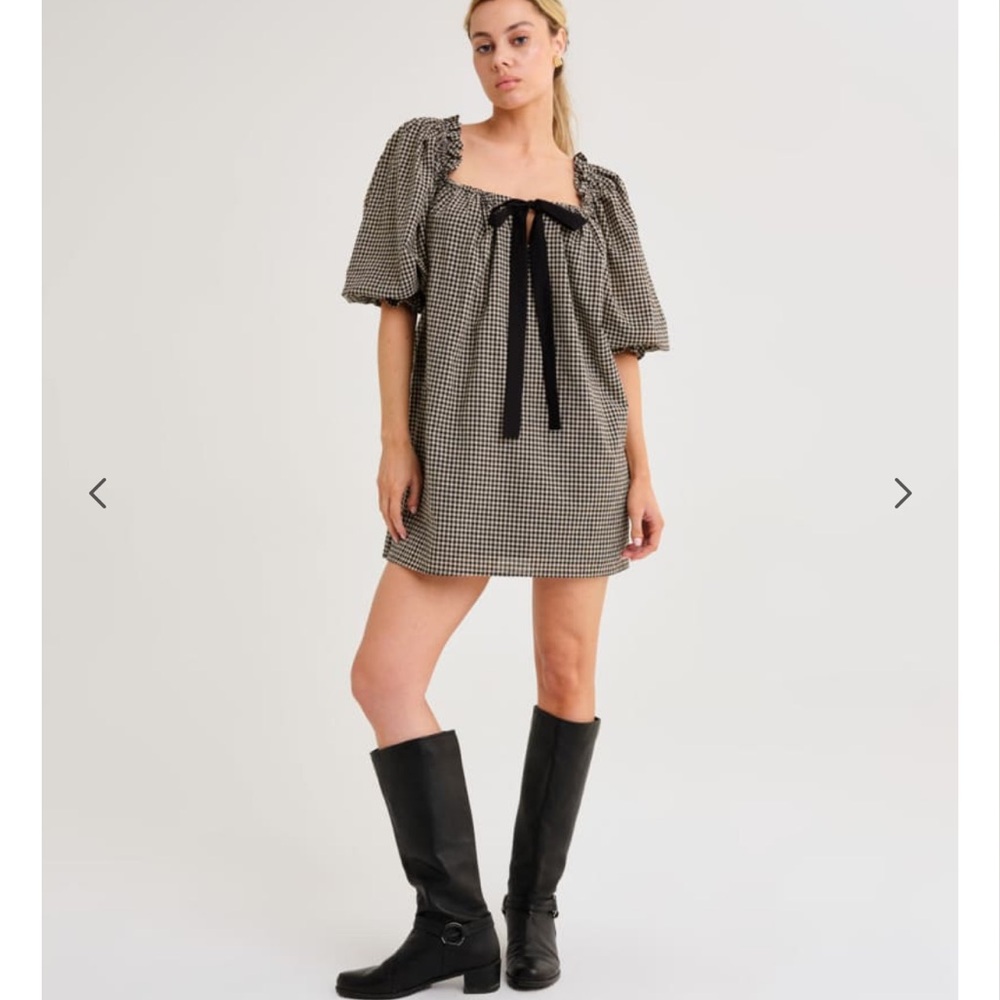 Rumored Black and White Checkered Dress